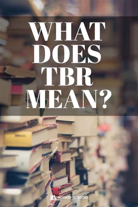 tbr meaning in books.